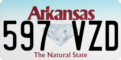 AR license plate 597VZD