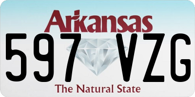 AR license plate 597VZG