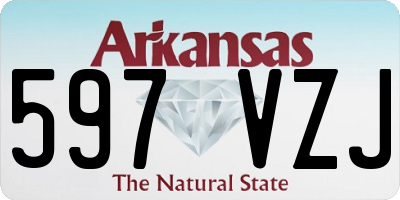 AR license plate 597VZJ