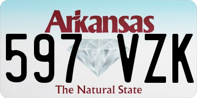 AR license plate 597VZK