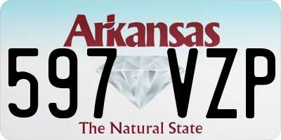 AR license plate 597VZP