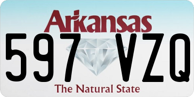 AR license plate 597VZQ