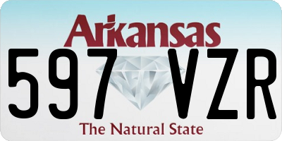 AR license plate 597VZR
