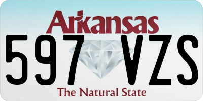 AR license plate 597VZS