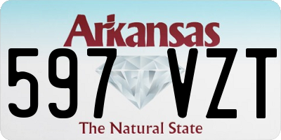 AR license plate 597VZT