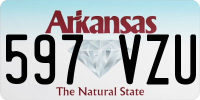 AR license plate 597VZU