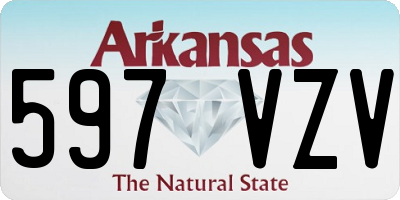 AR license plate 597VZV