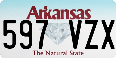 AR license plate 597VZX