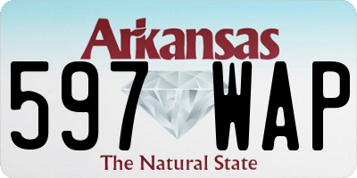 AR license plate 597WAP