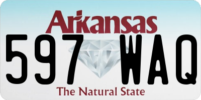 AR license plate 597WAQ