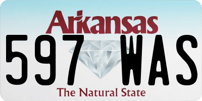 AR license plate 597WAS