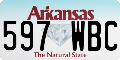 AR license plate 597WBC