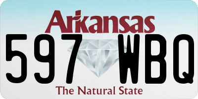 AR license plate 597WBQ