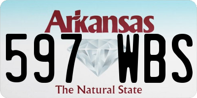 AR license plate 597WBS
