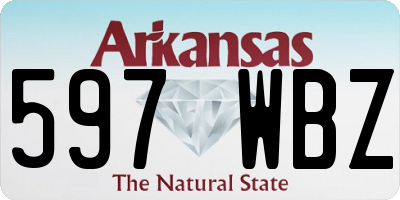 AR license plate 597WBZ