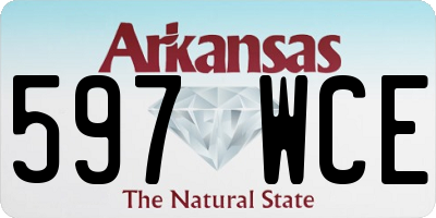 AR license plate 597WCE