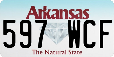 AR license plate 597WCF