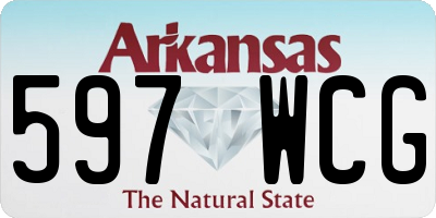AR license plate 597WCG