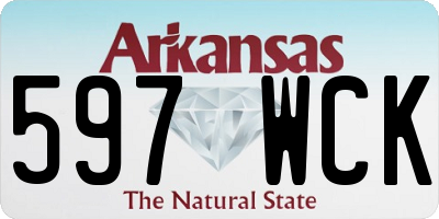 AR license plate 597WCK