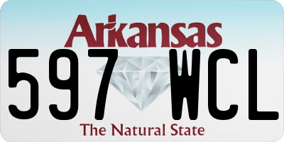 AR license plate 597WCL