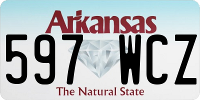 AR license plate 597WCZ