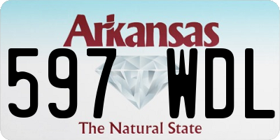 AR license plate 597WDL