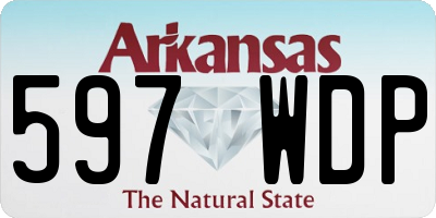 AR license plate 597WDP