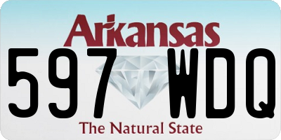 AR license plate 597WDQ