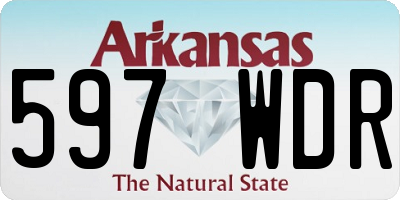 AR license plate 597WDR