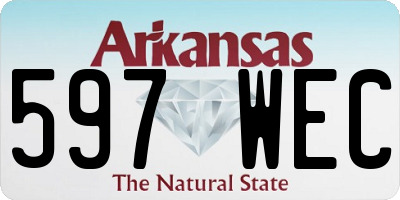 AR license plate 597WEC