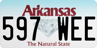 AR license plate 597WEE