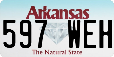 AR license plate 597WEH