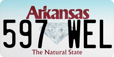 AR license plate 597WEL