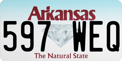 AR license plate 597WEQ