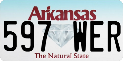 AR license plate 597WER