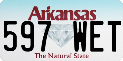 AR license plate 597WET