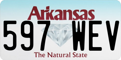 AR license plate 597WEV