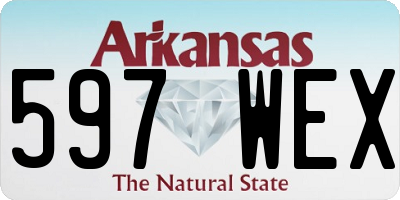 AR license plate 597WEX