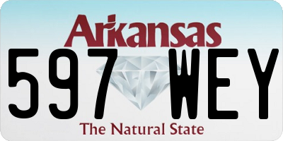 AR license plate 597WEY