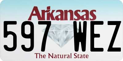 AR license plate 597WEZ