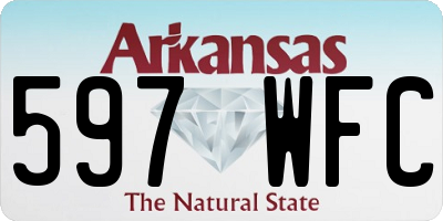 AR license plate 597WFC