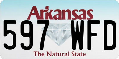 AR license plate 597WFD