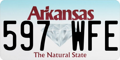 AR license plate 597WFE