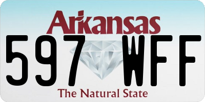 AR license plate 597WFF