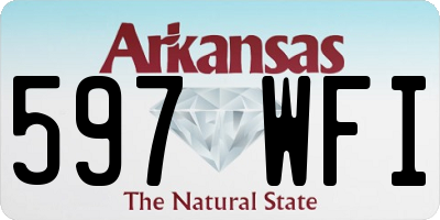 AR license plate 597WFI