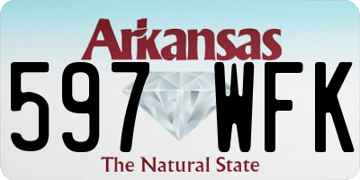 AR license plate 597WFK