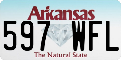 AR license plate 597WFL