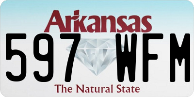 AR license plate 597WFM