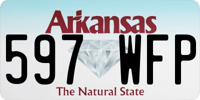 AR license plate 597WFP