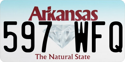 AR license plate 597WFQ